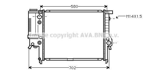 AVA QUALITY COOLING Радиатор, охлаждение двигателя BWA2122